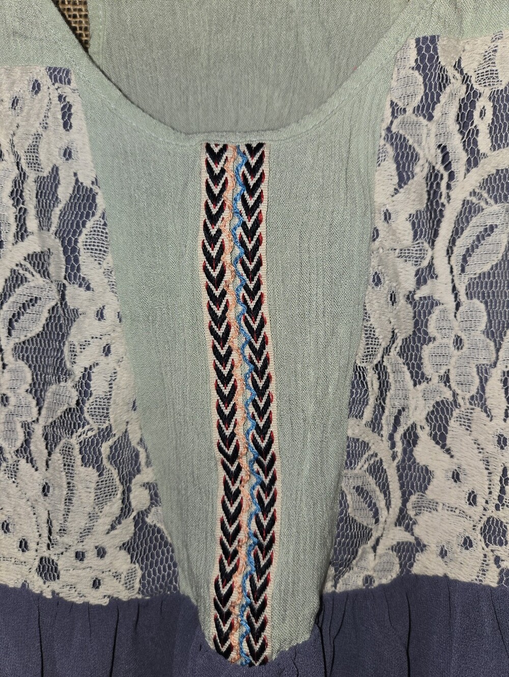 YA Los Angeles Women's Semi Sheer Raceback Tank Multicolor See Measurements - Picture 2 of 7